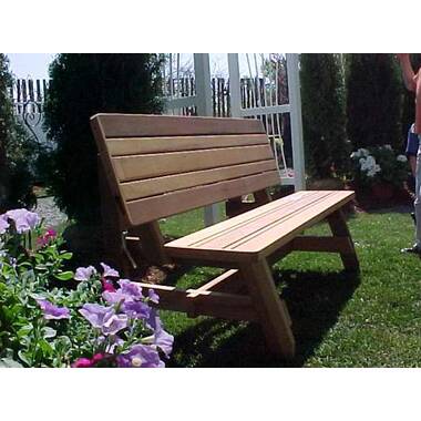 Chunky garden online bench